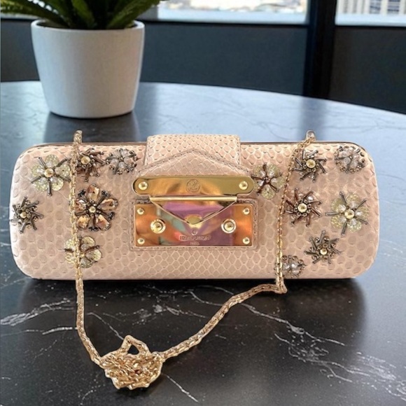 Louis Vuitton leather Python Chain Strap clutch bag - Picture 1 of 17